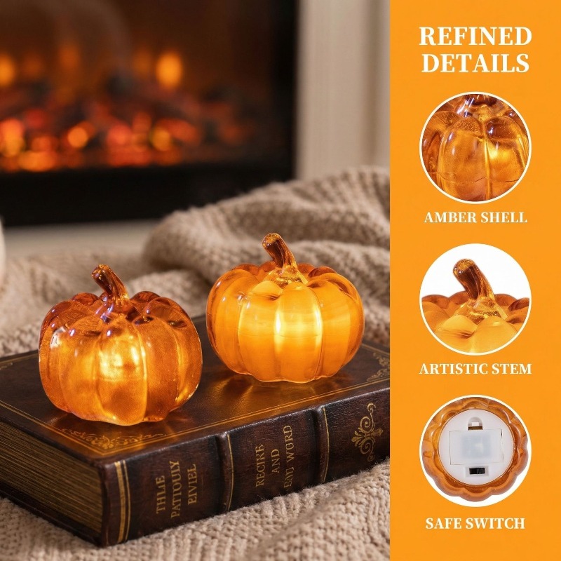 Halloween Pumpkin Decor Led - زينة جديدة للهالوين، أضواء على شكل