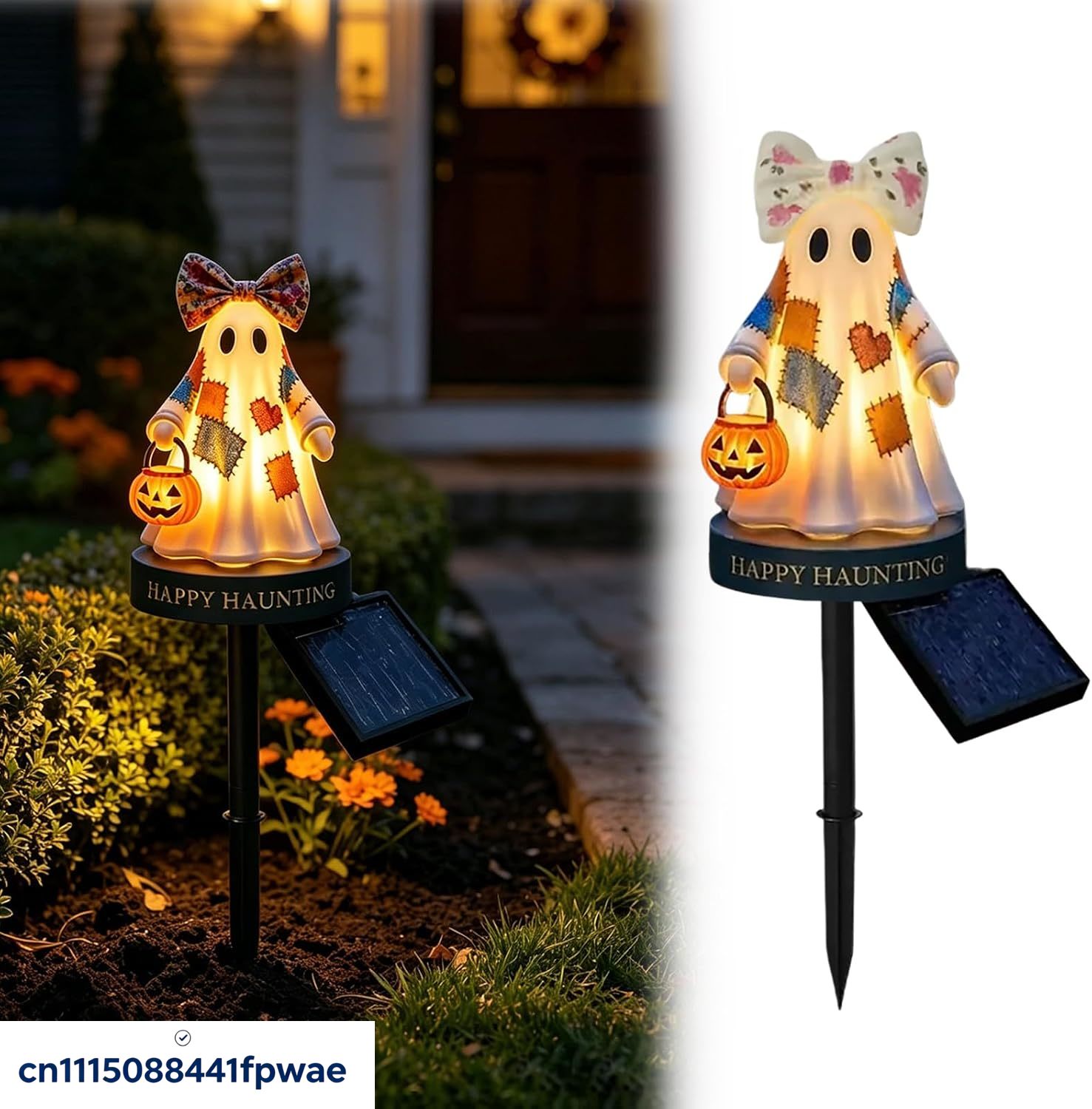 Pumpkin Lantern Halloween - زينة الهالوين بالطاقة الشمسية للاستخدام الخارجي،