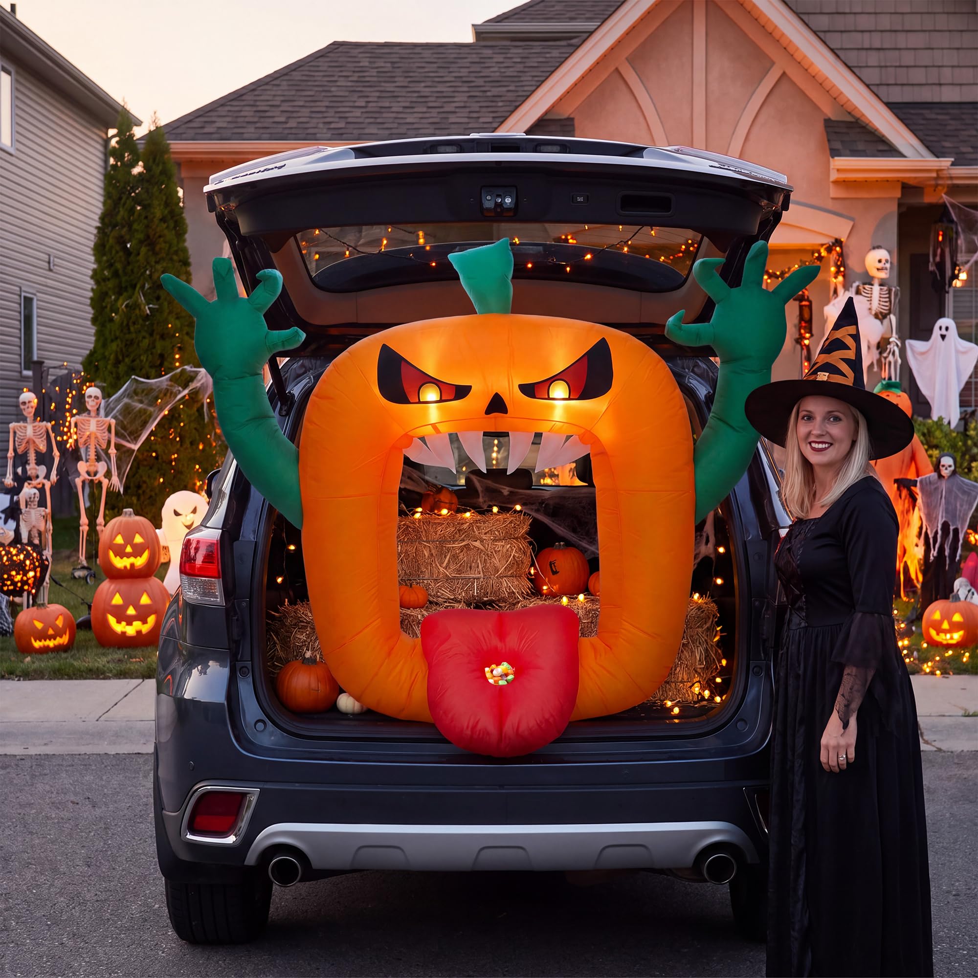 Halloween Pumpkin Decor Led - ديكور خارجي للحديقة على شكل يقطين