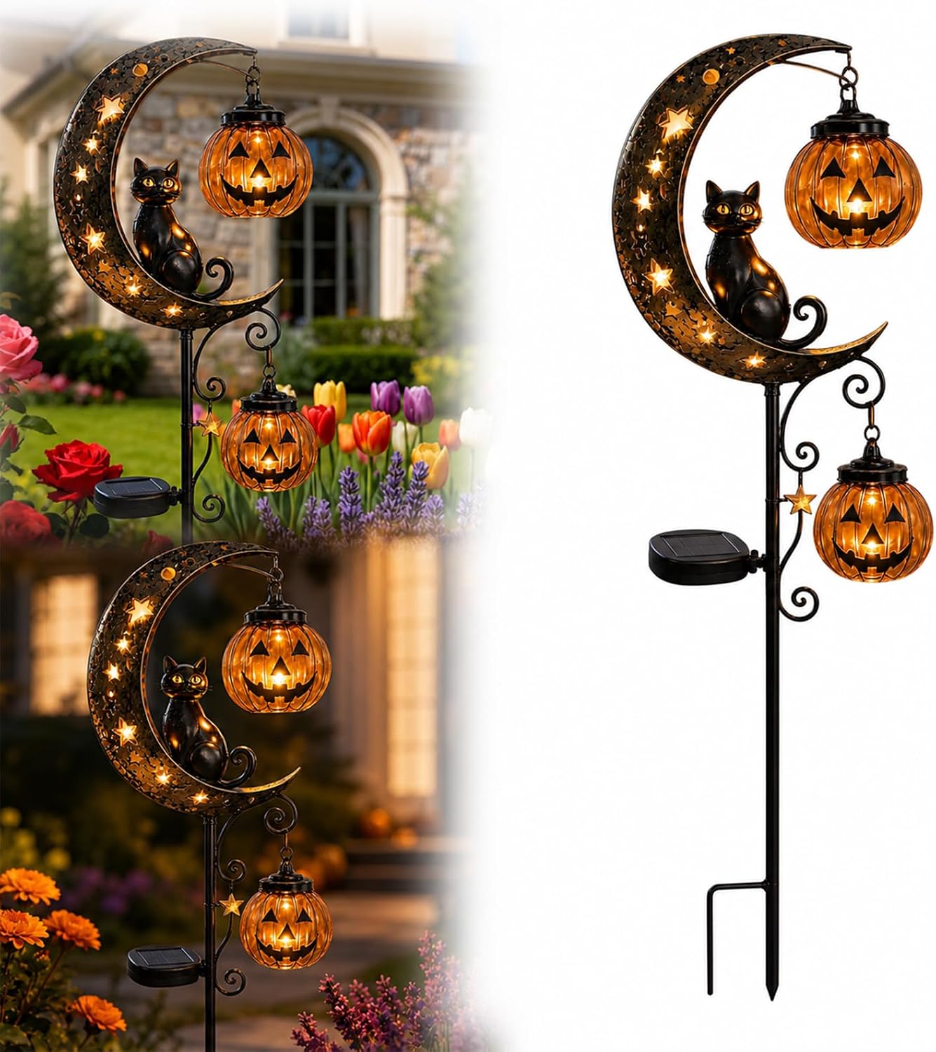 Halloween Pumpkin Decor Led - مصباح LED خارجي جديد يعمل بالطاقة