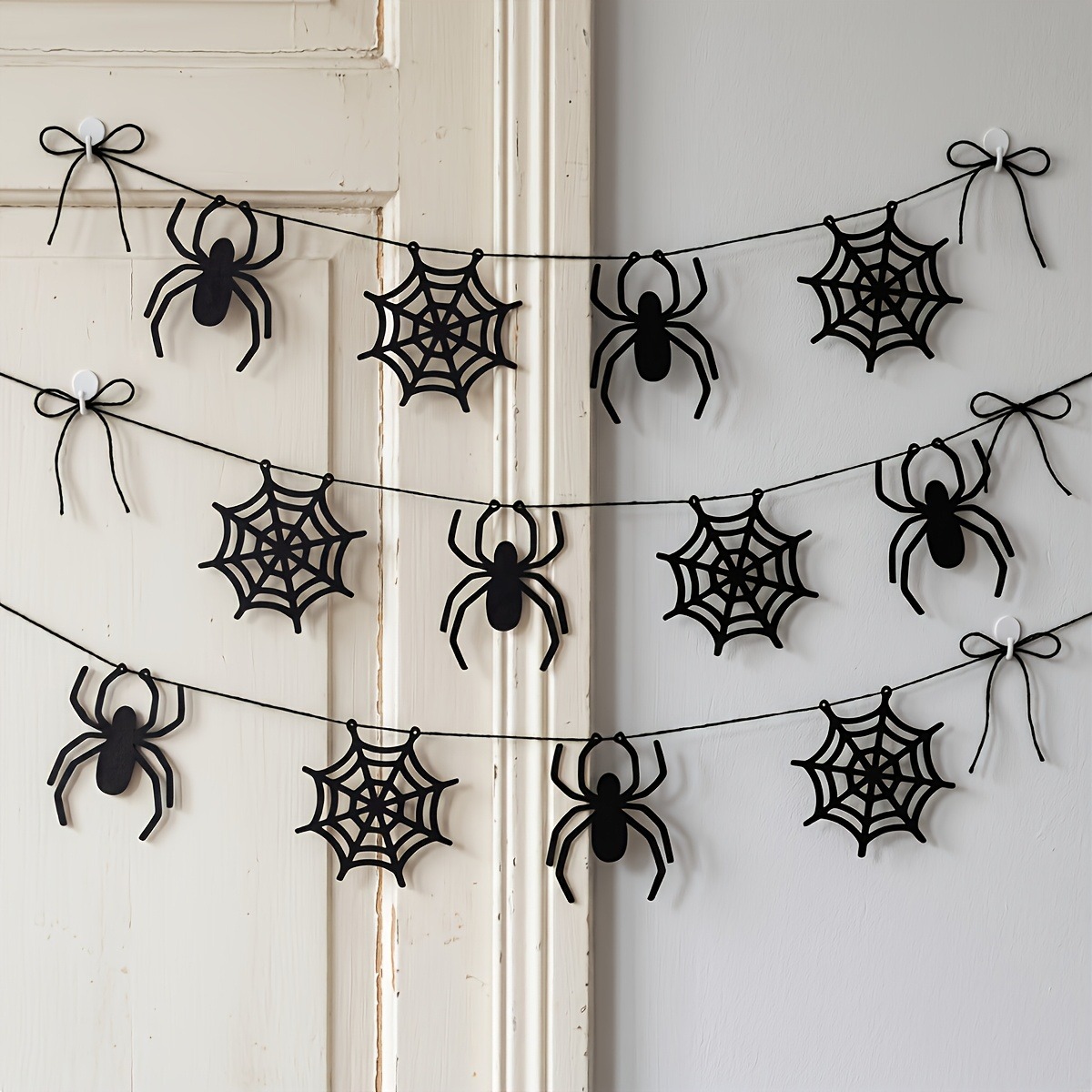 مجموعتان من أشرطة زينة شبكة ال - مراجعة Spider Web Halloween Decoration وسعره