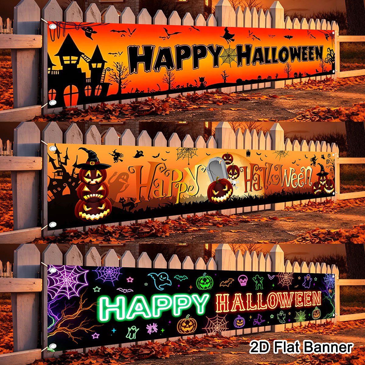 لافتة هالوين سعيدة بنمط اليقطي - مراجعة Pumpkin Lantern Halloween وسعره
