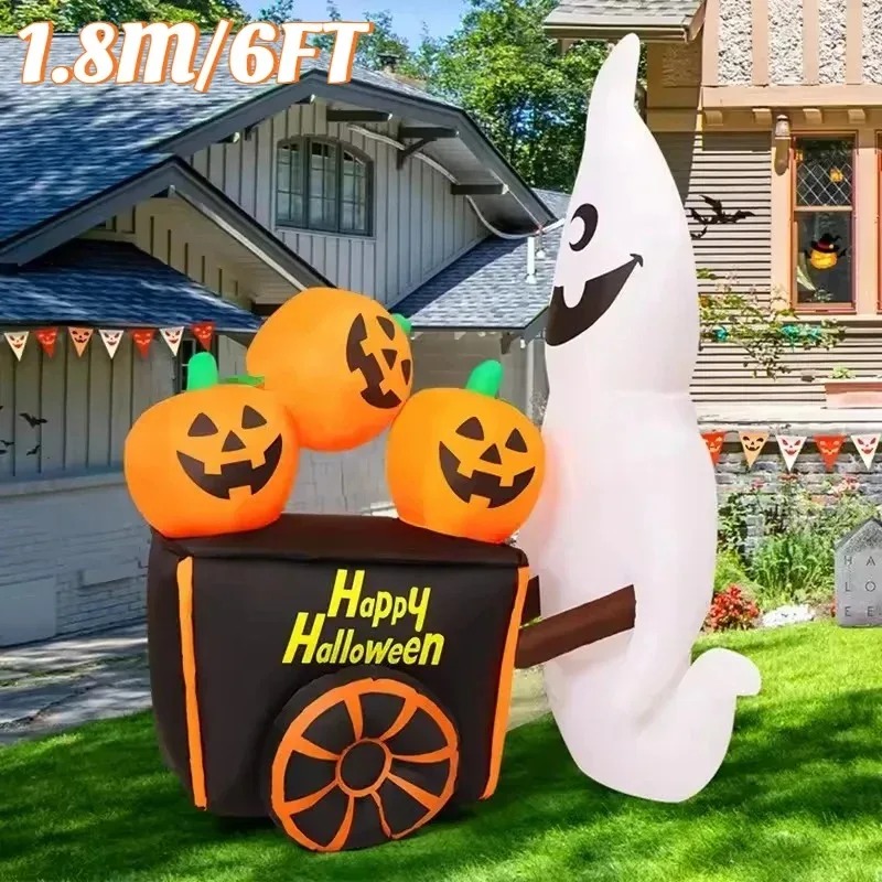 6FT هالوين في الهواء الطلق عطل - مراجعة Halloween Pumpkin Decor Led وسعره