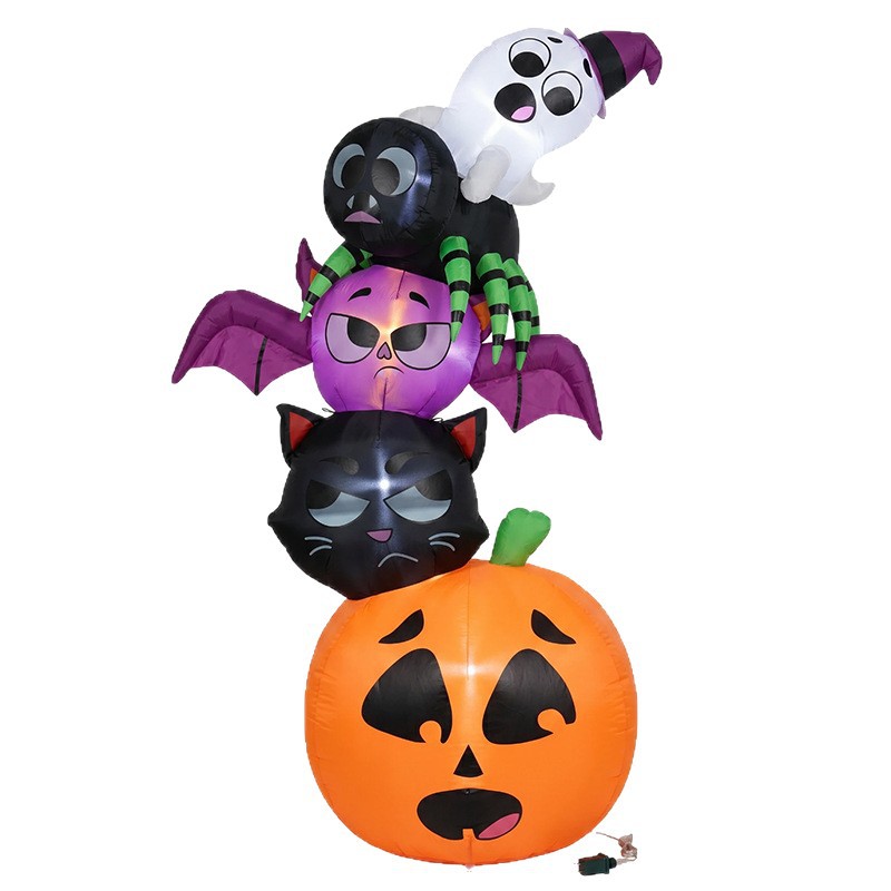 زينة الهالوين القابلة للنفخ بط - مراجعة Halloween Pumpkin Decor Led وسعره