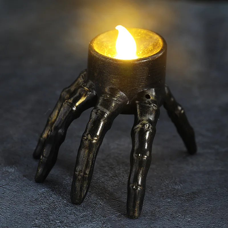 هالوين كسر الذراع الجمجمة LED  - مراجعة Halloween Skeleton Decoration وسعره